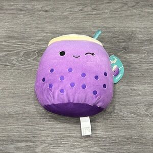 NWT 8-inch Poplina the Purple Boba Drink Squishmallow